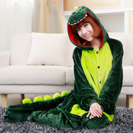 Adulte Animaux Pyjama Dinosaure Combinaison Déguisement