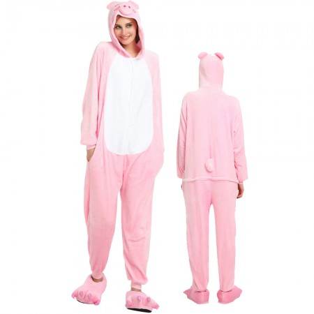 Combinaison Pyjama Cochon Rose Déguisement