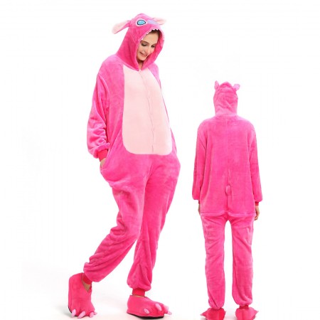 Combinaison Pyjama Stitch Rose Déguisement