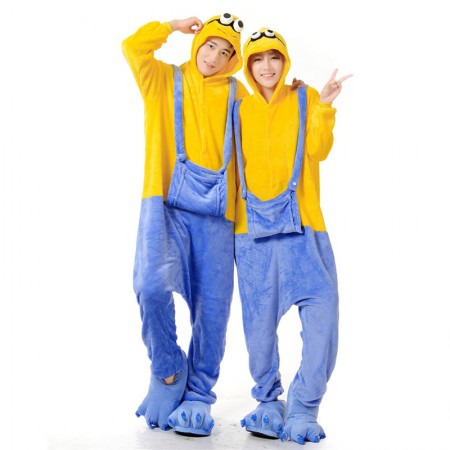 Femme Homme Combinaison Pyjama Minions Déguisement