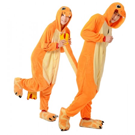 Femme Homme Combinaison Pyjama Charmander Déguisement