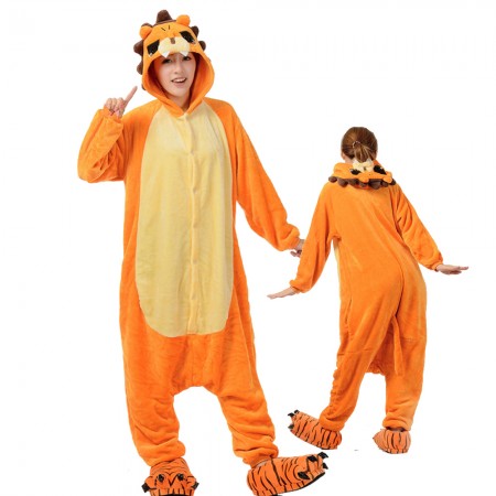 Femme Homme Combinaison Pyjama Lion