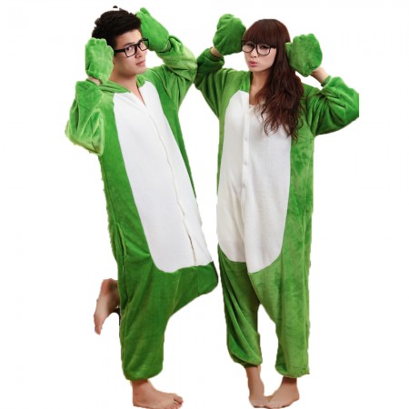 Femme Homme Combinaison Pyjama Grenouille Déguisement