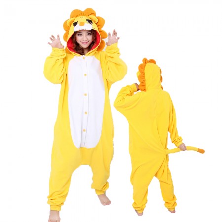 Femme Homme Combinaison Pyjama Lion Déguisement