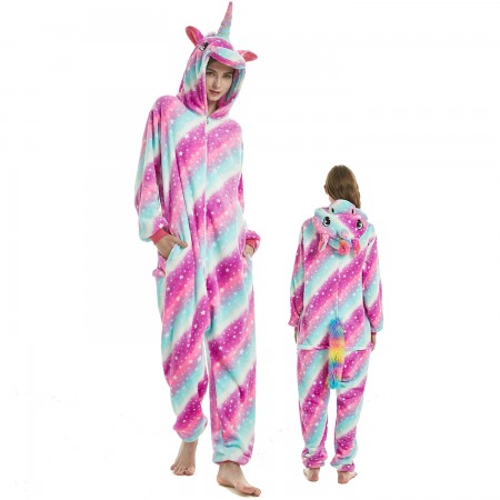 Femme Homme Combinaison Pyjama Dream Licorne Violet Déguisement