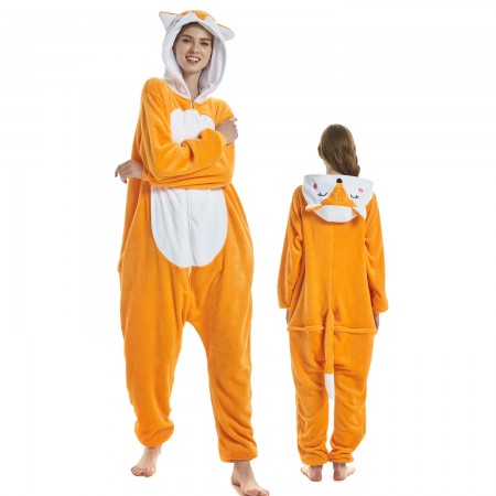 Femme Homme Combinaison Pyjama Renard Déguisement