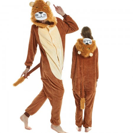 Femme Homme Combinaison Pyjama Lion King Déguisement