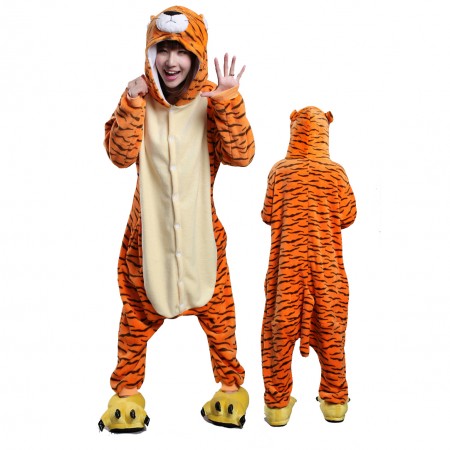 Pyjama Tigre Animaux Combinaison Grenouillère Adulte Déguisement