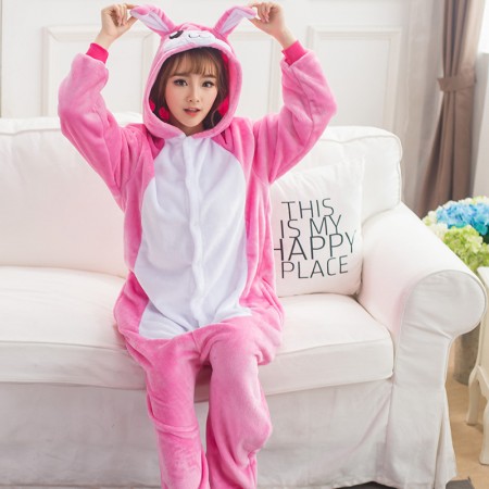 Pyjama Lapin Rose Pour Adulte Déguisement