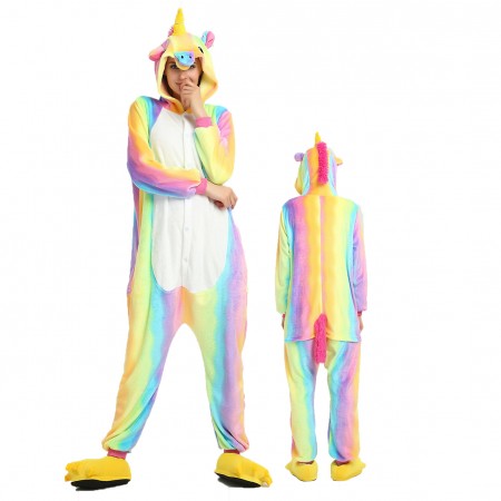 Pyjama Rainbow Licorne Combinaison Déguisement