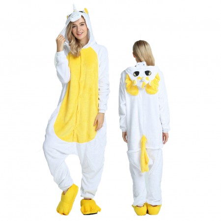 Pyjama Licorne Jaune Combinaison Déguisement