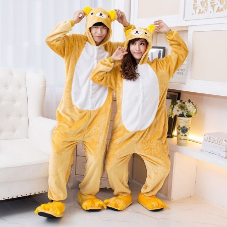 Pyjama Rilakkuma Pour Couple Combinaison Déguisement 