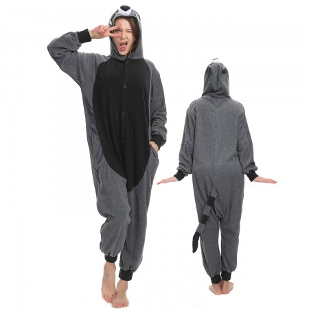 Combinaison Pyjama Raccoon Gris