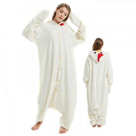 Combinaison Pyjama Coq Blanc