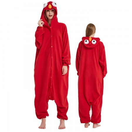 Combinaison Pyjama Sesame Street Rouge Monster