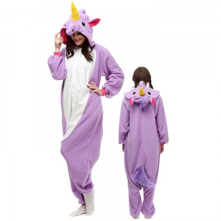 Combinaison Pyjama Violet Licorne