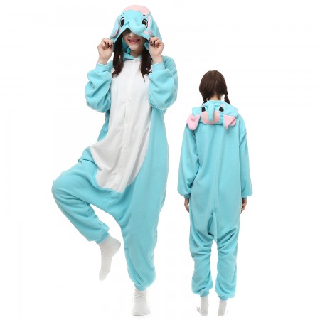 Combinaison Pyjama Éléphant Bleue Femme Homme
