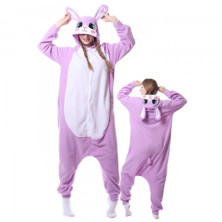 Combinaison Pyjama Violet Lapin