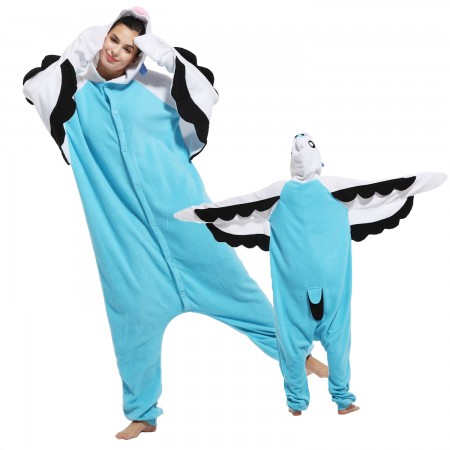 Combinaison Pyjama Perruche Verte Bleue 