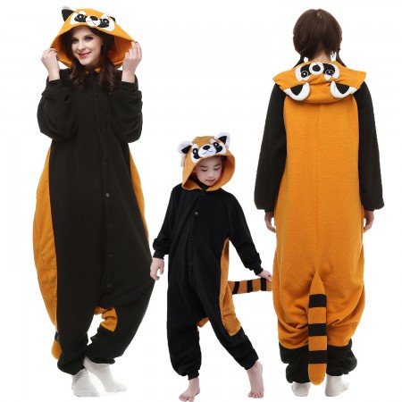Combinaison Pyjama Panda Roux Adulte & Enfant