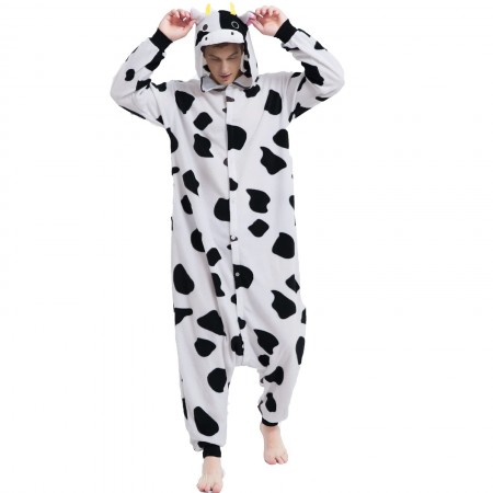 Déguisement vache pour homme Onesie Cosplay tenue d'Halloween pour adultes