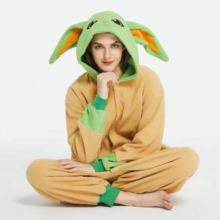 Déguisement Yoda pour adultes Cosplay Halloween pour femmes et hommes