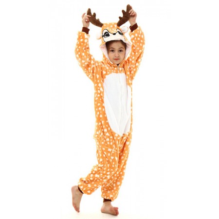 Déguisement de cerf Sika Onesie Cosplay Halloween pour enfants