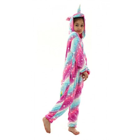 Déguisement licorne violet Onesie Cosplay Halloween pour filles