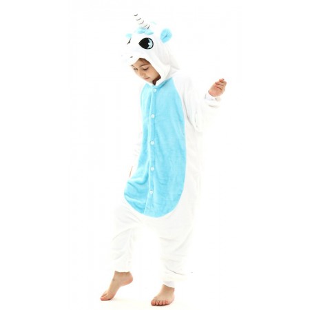 Déguisement licorne bleue Onesie Cosplay Halloween pour filles