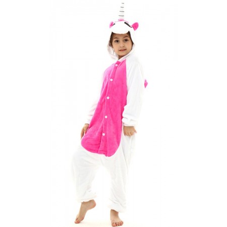 Déguisement licorne rose Onesie Cosplay Halloween pour filles