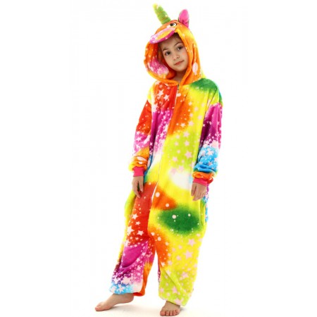 Déguisement licorne galactique Onesie Cosplay Halloween pour filles