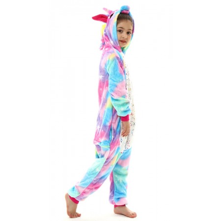 Déguisement licorne colorée Onesie Cosplay Halloween pour filles