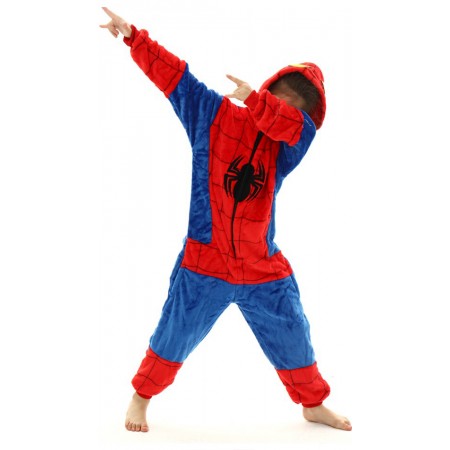 Déguisement Spiderman Onesie Cosplay Halloween pour filles