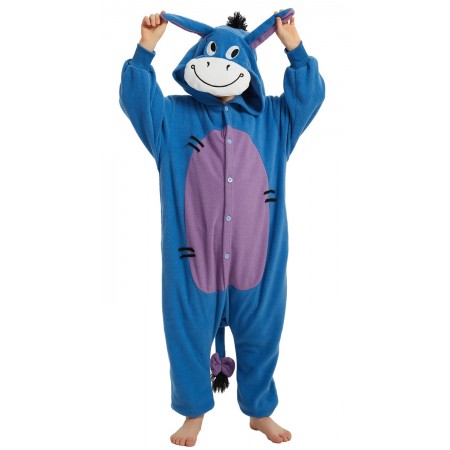 Pyjama Déguisement Bourriquet Onesie pour enfants Halloween Tenue décontractée
