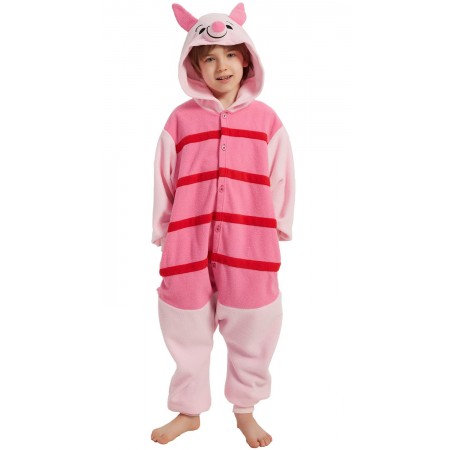 Kigurumi Déguisement Porcinet Onesie pour enfants Halloween Tenue décontractée