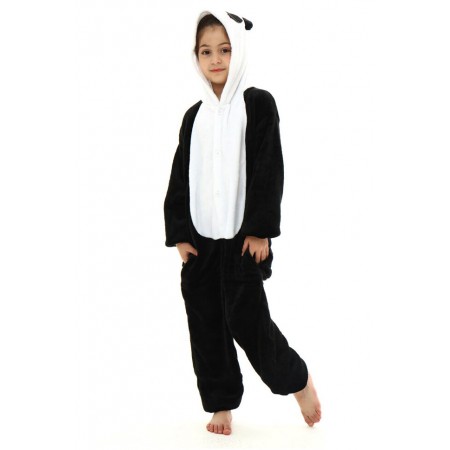 Pyjama Déguisement Panda Onesie pour enfants Halloween Tenue décontractée