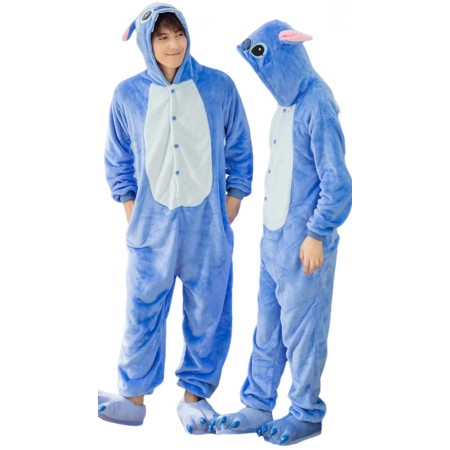 Pyjama Déguisement Stitch Onesie confortable pour adultes Halloween Tenue décontractée