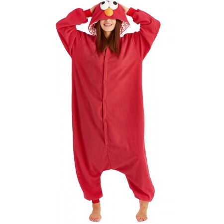 Pyjama Déguisement Elmo Sesame Street Onesie pour femmes