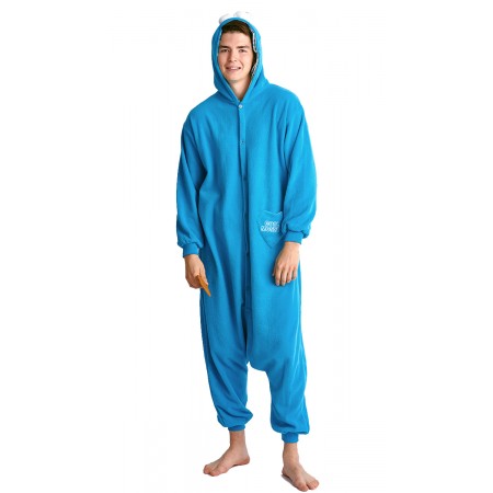 Pyjama Déguisement Cookie Monster Sesame Street Onesie pour hommes