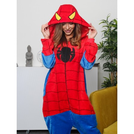 Pyjama Déguisement Spiderman Onesie pour femmes