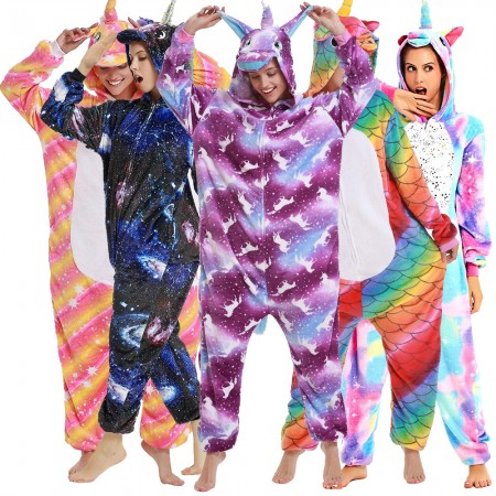 Pyjama Déguisement groupe licorne Onesie Cosplay Halloween