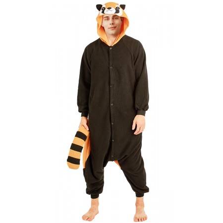 Pyjama Déguisement raton laveur Onesie pour hommes