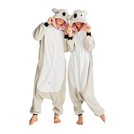 Pyjama Déguisement Koala pour couple Onesie pour Halloween