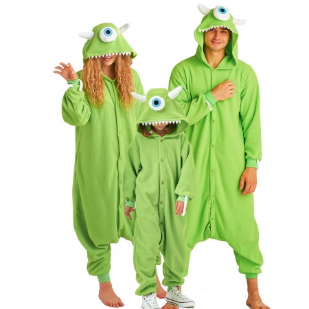 Pyjama Déguisement famille Mike Wazowski Onesie pour Halloween