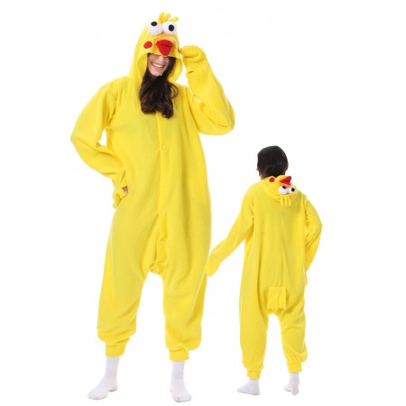 Déguisement poussin Onesie pour adultes combinaison pyjama décontractée