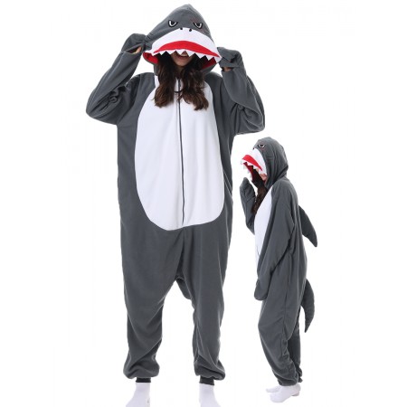 Déguisement requin Onesie pour adultes combinaison pyjama décontractée