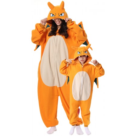 Déguisement Dracaufeu Onesie pour adultes et enfants combinaison pyjama décontractée