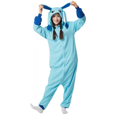 Déguisement Glacéon Onesie pour adultes combinaison pyjama décontractée