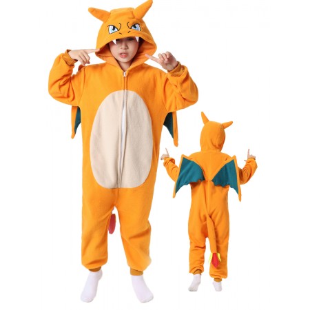 Pyjama Kigurumi Pokémon Dracaufeu pour enfants Déguisement de pyjama
