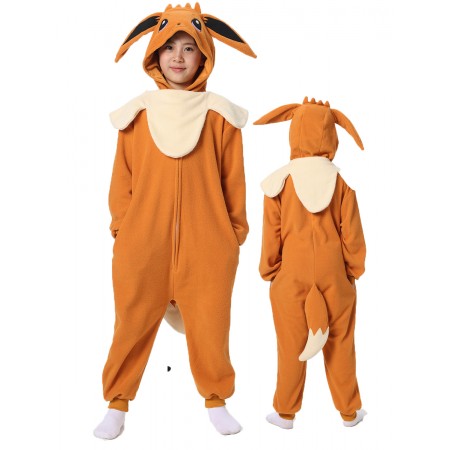 Pyjama Kigurumi Pokémon Eevee pour enfants Déguisement de pyjama